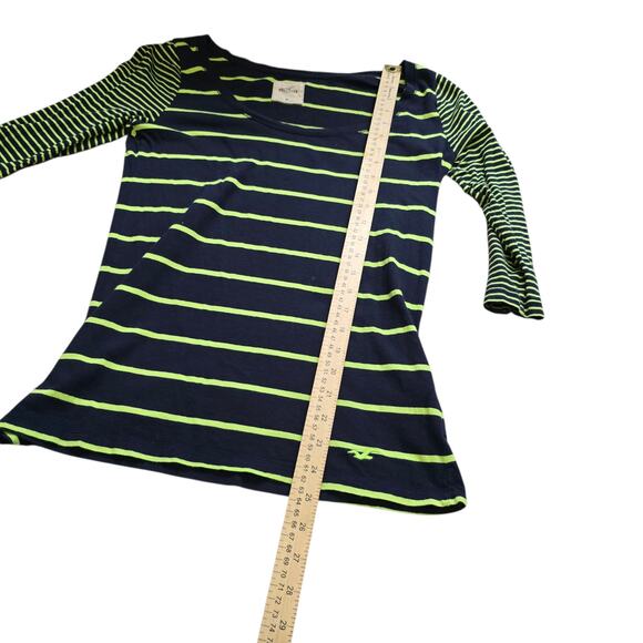 Y2K Hollister Striped Top M Bella Swan Twilight Aesthetic 2000s Grunge Emo - Picture 6 of 6